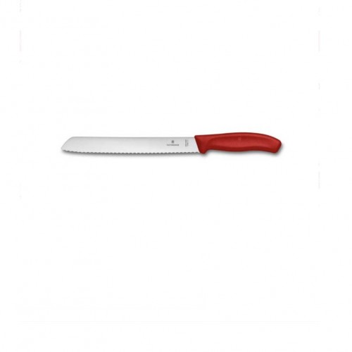 Victorinox 6.8631.21B 21cm Kırmızı Ekmek Bıçağı, Blisterli Paket
