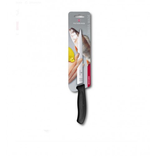 Victorinox 6.8713.20B 20cm Siyah Fileto Bıçağı, Blisterli Paket