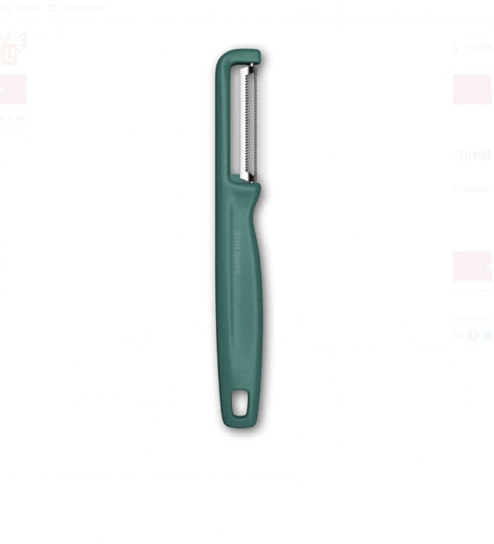 Victorinox 6.0943.4 IOTA Tırtıklı Kenar Çift Taraf Yeşil Soyacak