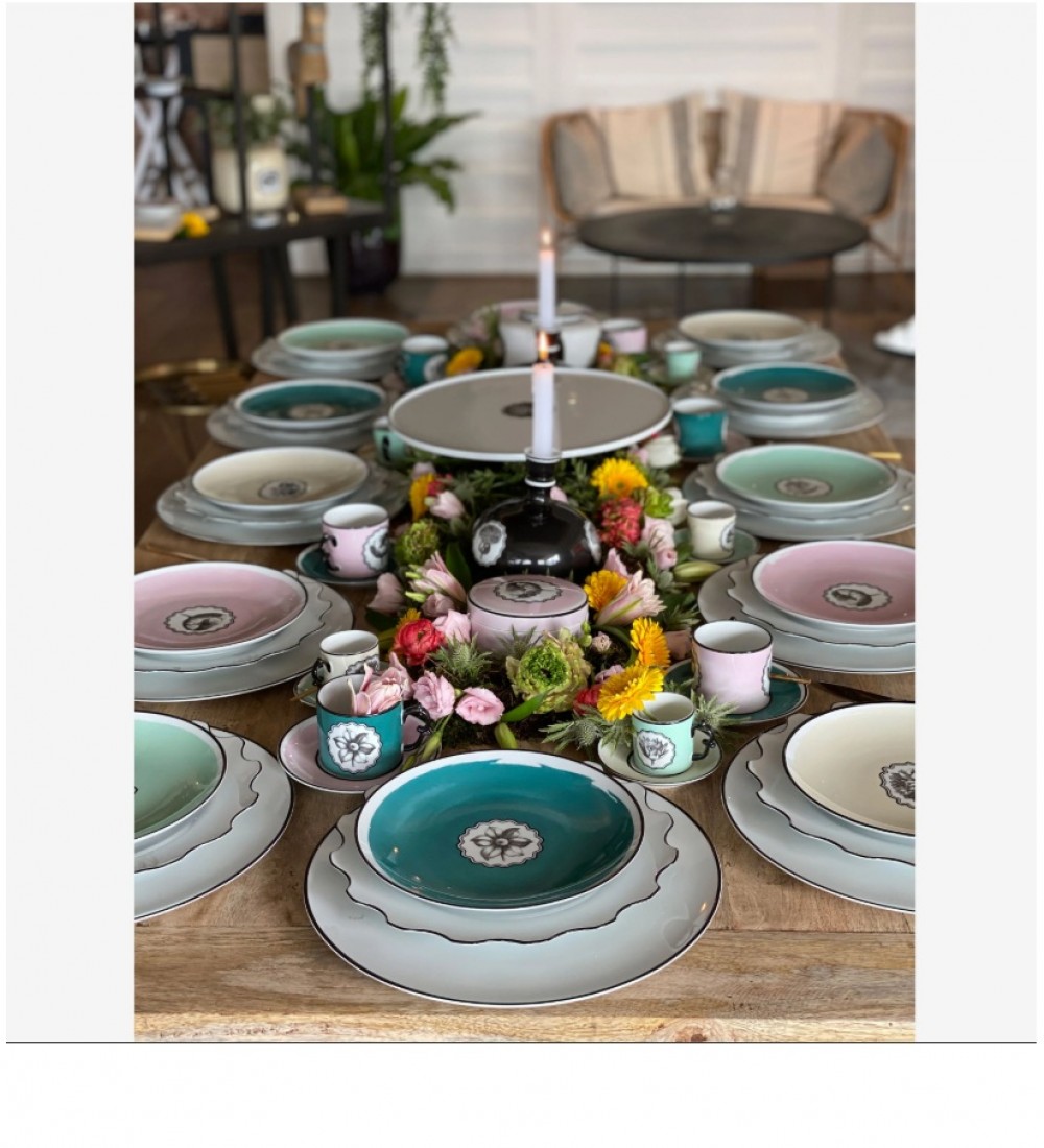 Vista Alegre Yeşil Porselen Kahvaltı Tabağı 23 Cm 21133445