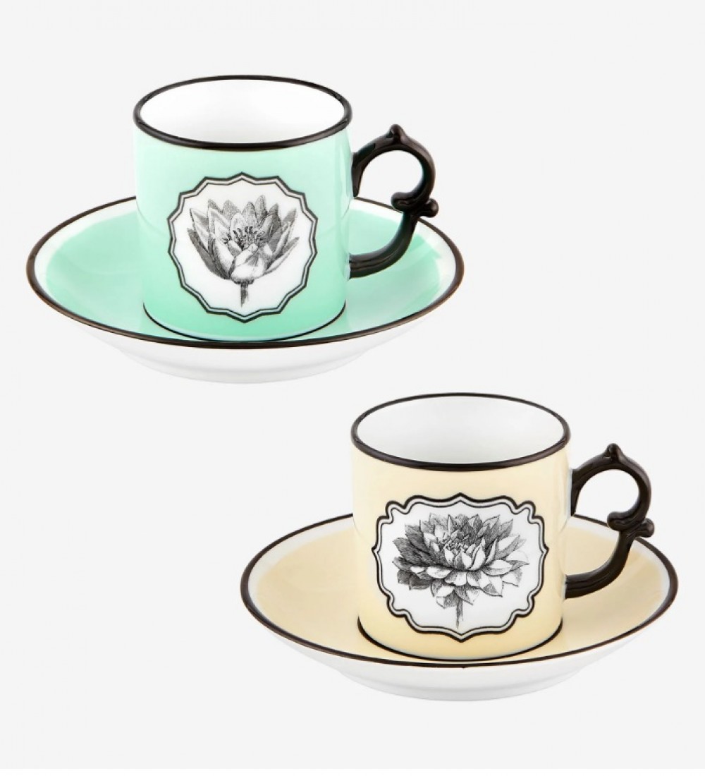 Vista Alegre Sarı Yeşil Porselen Kahve Fincan Seti 115 Ml 21133533