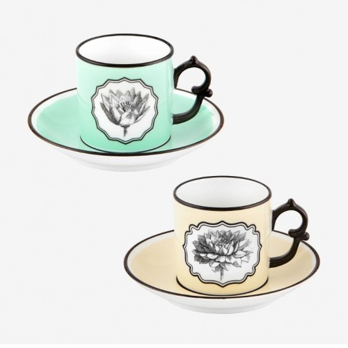 Vista Alegre Sarı Yeşil Porselen Kahve Fincan Seti 115 Ml 21133533