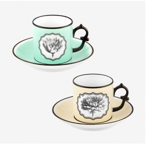 Vista Alegre Sarı Yeşil Porselen Kahve Fincan Seti 115 Ml 21133533