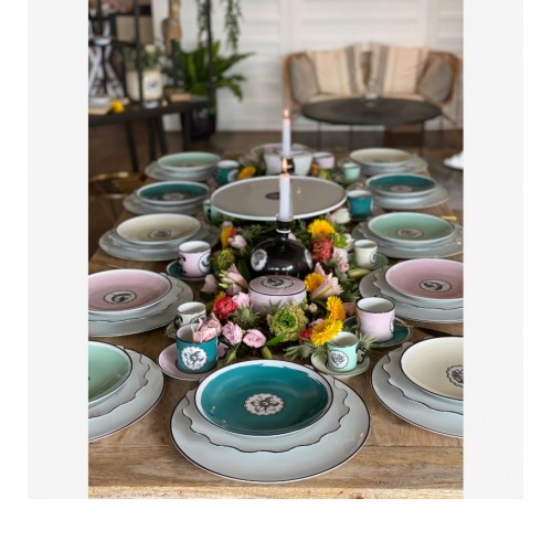 Vista Alegre Turkuaz Porselen Kahvaltı Tabağı 23 Cm Herbariae Collection 