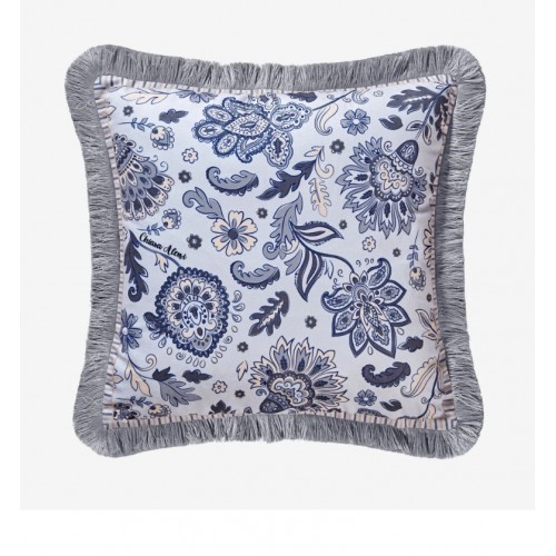 Chiara Alessi Bej Kadife Dekoratif Yastık 45X45 Cm Lily Collection by 