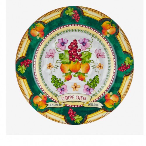 Chiara Alessi Carpe Diem Yeşil Melamin Yemek Tabağı  28 cm CAMCD1080GR1
