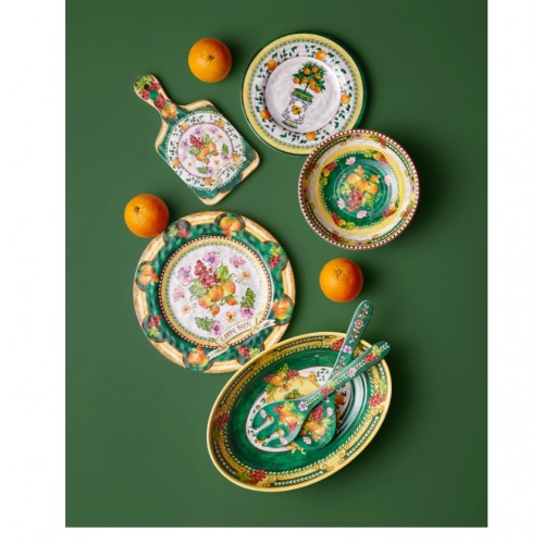 Chiara Alessi Carpe Diem Yeşil Melamin Yemek Tabağı  28 cm CAMCD1080GR1