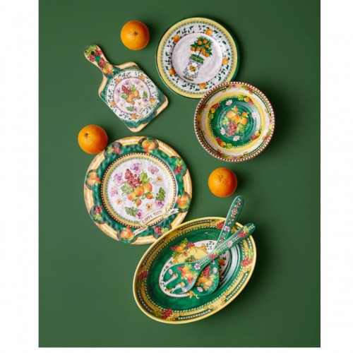 Chiara Alessi Carpe Diem Yeşil Melamin Yemek Tabağı  28 cm CAMCD1080GR1