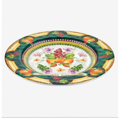 Chiara Alessi Carpe Diem Yeşil Melamin Yemek Tabağı  28 cm CAMCD1080GR1