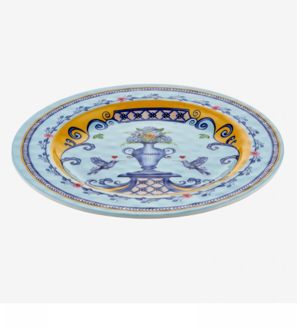 Chiara Alessi Mavi Melamin Yemek Tabağı 28 Cm CAMAR1080BL1