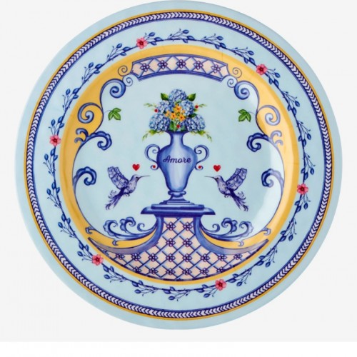 Chiara Alessi Mavi Melamin Yemek Tabağı 28 Cm CAMAR1080BL1