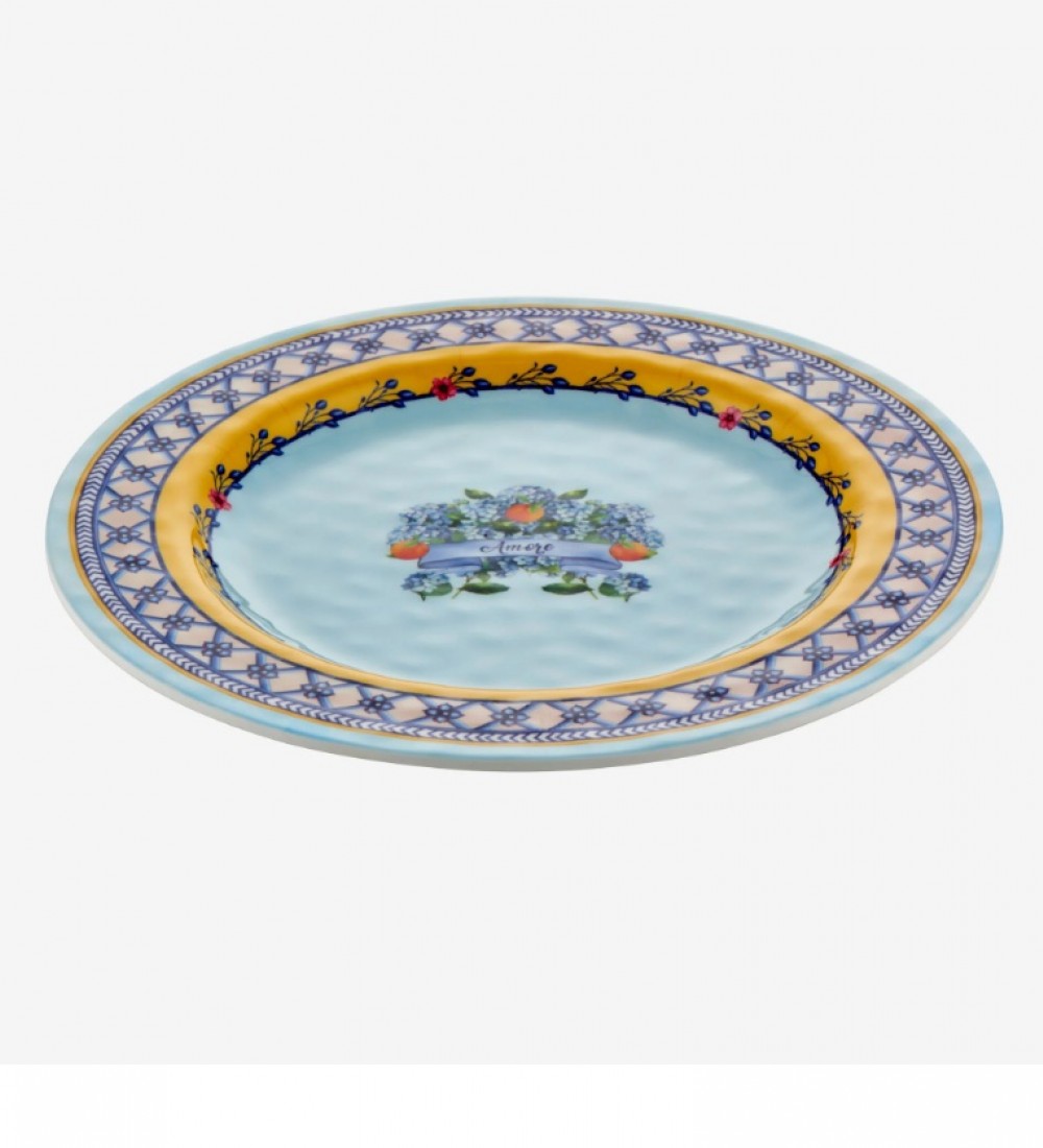 Chiara Alessi Mavi Melamin Yemek Tabağı 28 Cm CAMAR1080BL2