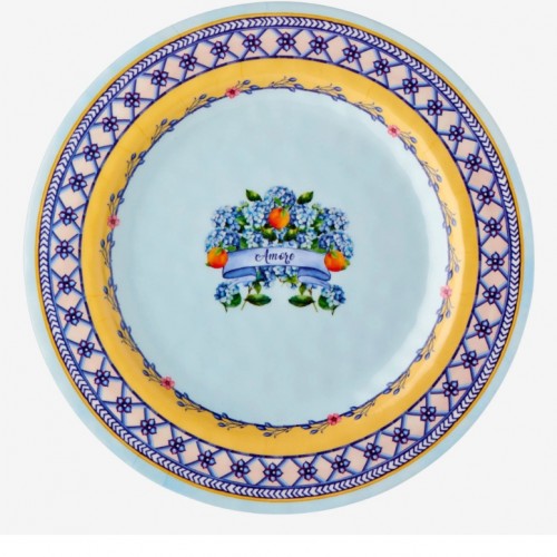 Chiara Alessi Mavi Melamin Yemek Tabağı 28 Cm CAMAR1080BL2