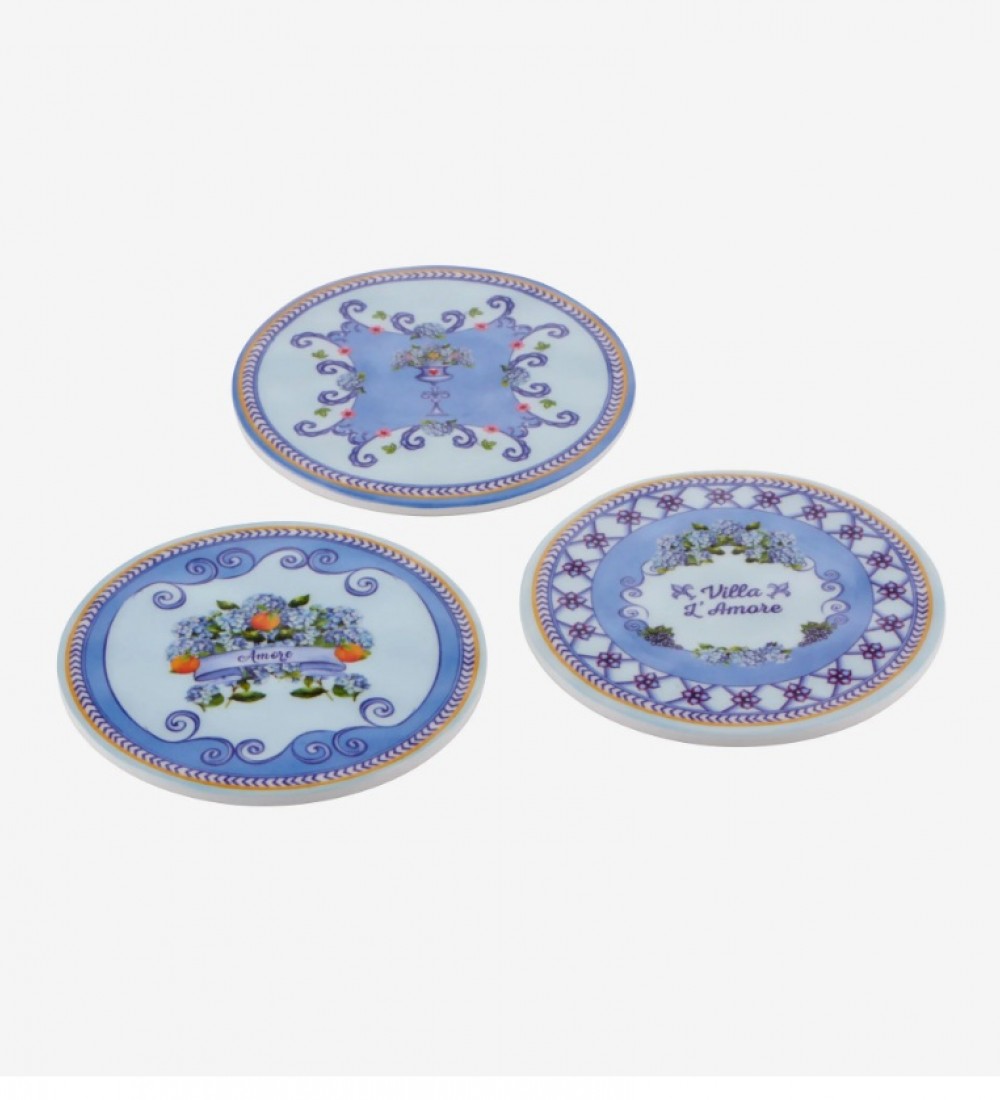 Chiara Alessi Mavi Melamin Bardak Altlığı 9,5 Cm CAMAR8023BL1