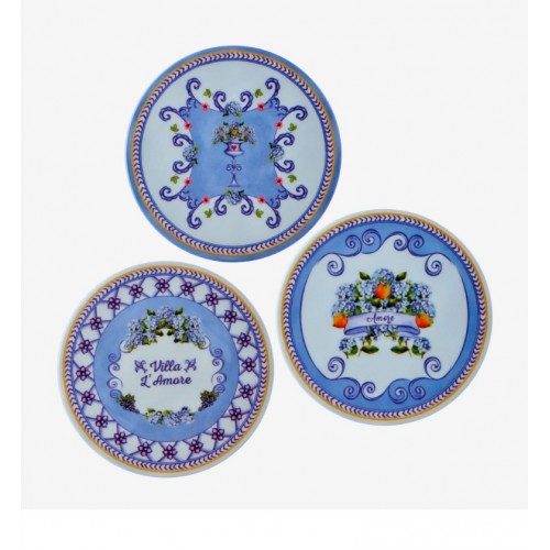 Chiara Alessi Mavi Melamin Bardak Altlığı 9,5 Cm CAMAR8023BL1