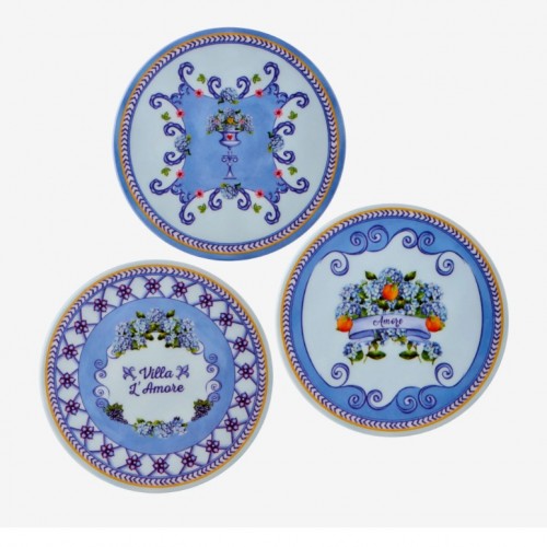 Chiara Alessi Mavi Melamin Bardak Altlığı 9,5 Cm CAMAR8023BL1