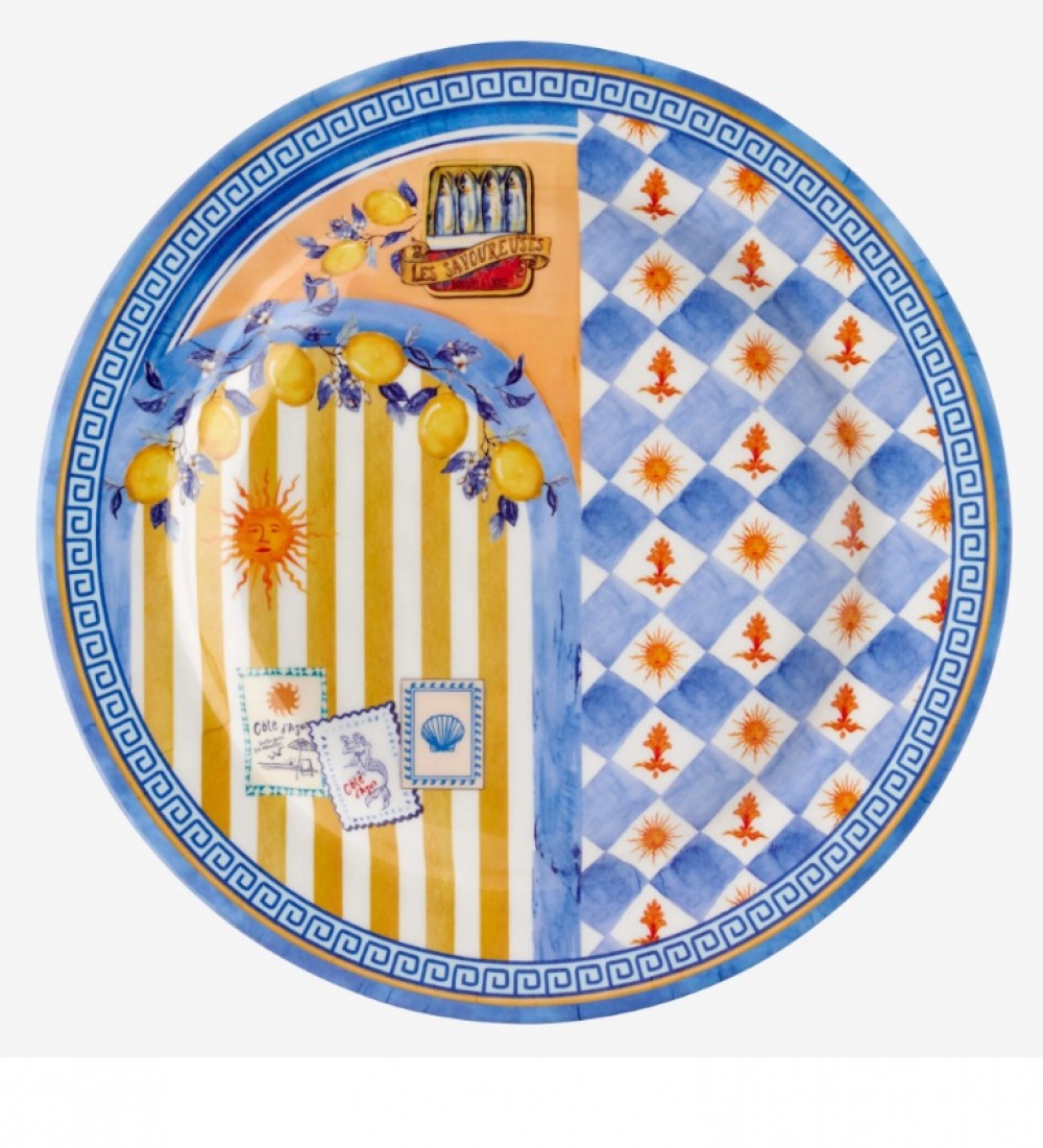 Chiara Alessi Mavi Melamin Yemek Tabağı 28 Cm CAMCA1080BL1