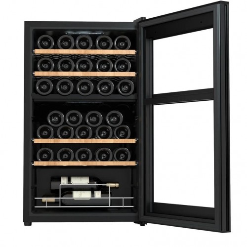 Berfmann Çift Bölmeli Şarap Dolabı ve Soğutucu (34 Şişelik)
