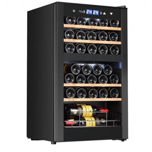 Berfmann Çift Bölmeli Şarap Dolabı ve Soğutucu (34 Şişelik)