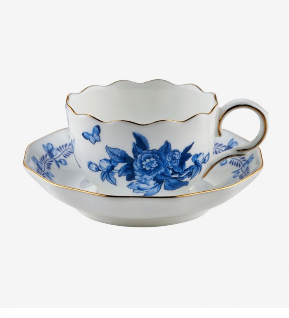 Chiara Alessi Mavi Porselen Kahve Fincan Seti 100 Ml Primavera Collection CAPBC984BL2