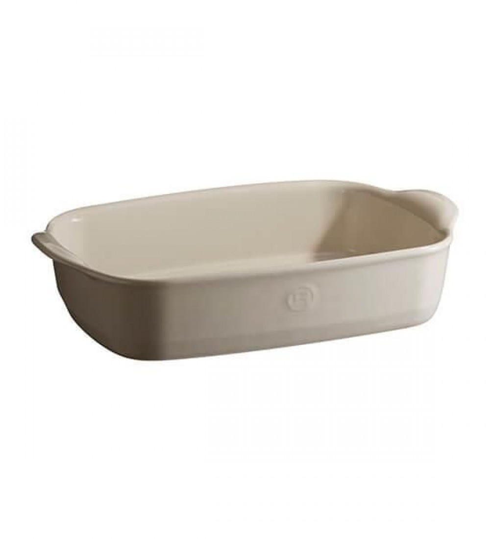 Emile Henry Fırın Kabı Dikdörtgen 30 x 19 cm Ekru/Clay