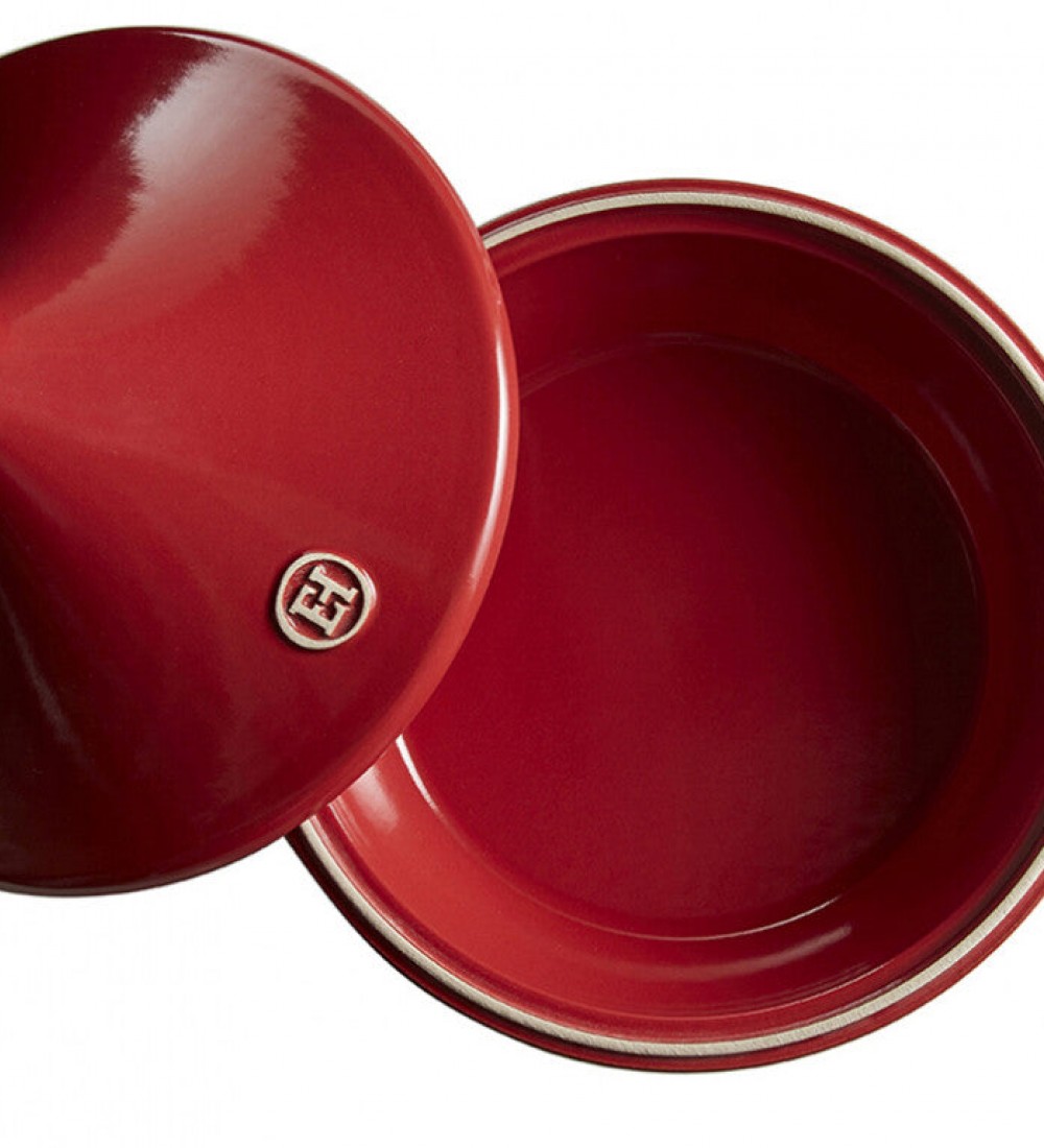 Emile Henry Ateşe Dayanıklı Tajin 32 cm 5 Lt Kırmızı/Burgundy