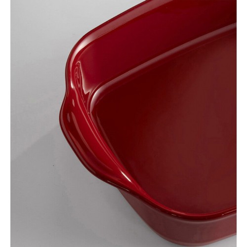 Emile Henry Fırın Kabı Dikdörtgen 36 x 23,5 cm Kırmızı/Burgundy
