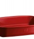 Emile Henry Fırın Kabı Dikdörtgen 42,5 x 28 cm Kırmızı/Burgundy