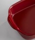 Emile Henry Fırın Kabı Dikdörtgen 42,5 x 28 cm Kırmızı/Burgundy
