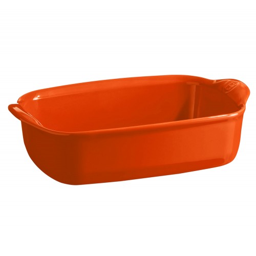 Emile Henry Fırın Kabı Dikdörtgen 22 x 14 cm Turuncu/Toscane