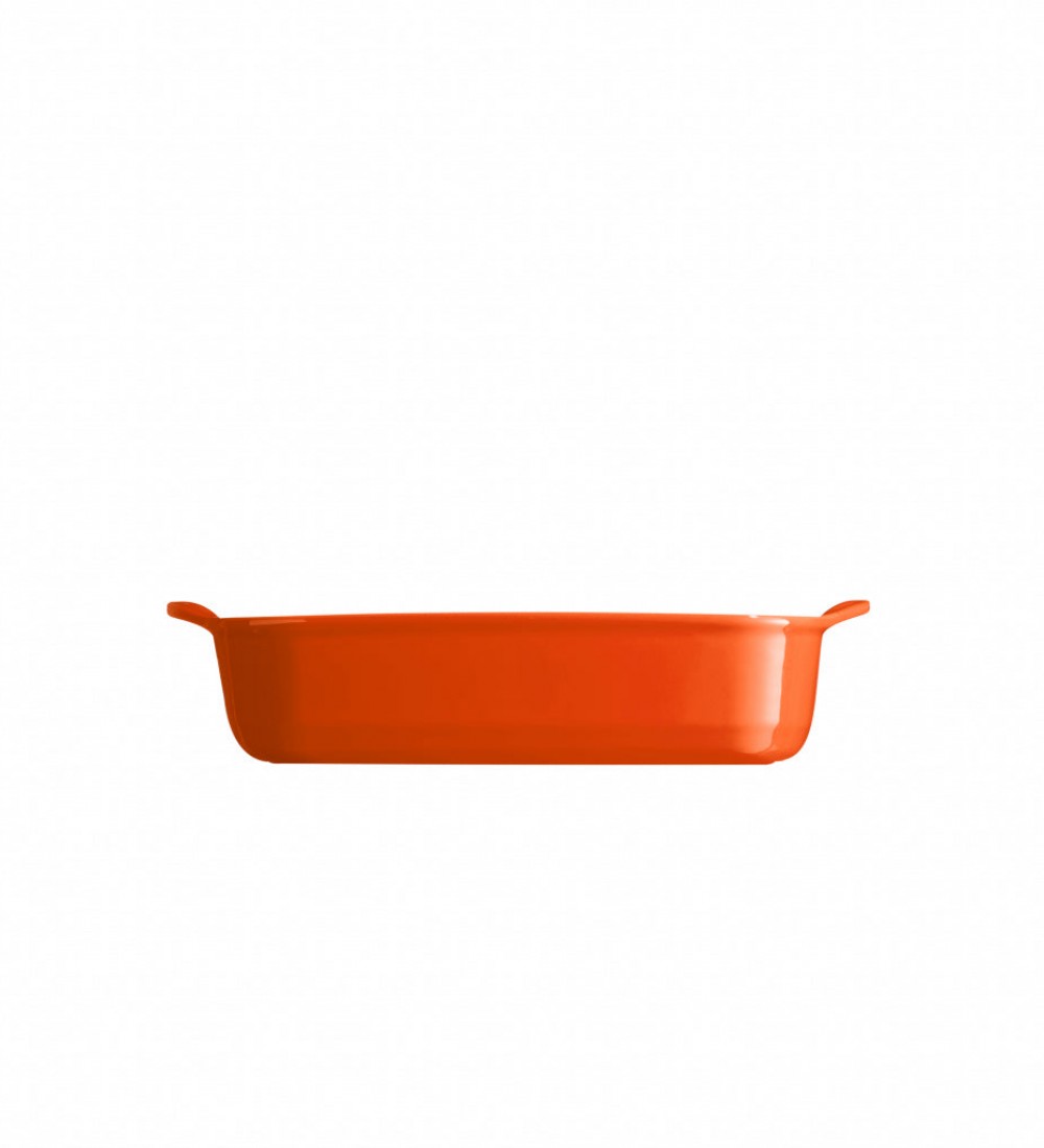Emile Henry Fırın Kabı Dikdörtgen 30 x 19 cm Turuncu/Toscane