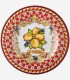 Capri Kırmızı Limon Buketi Tabak 21,5cm
