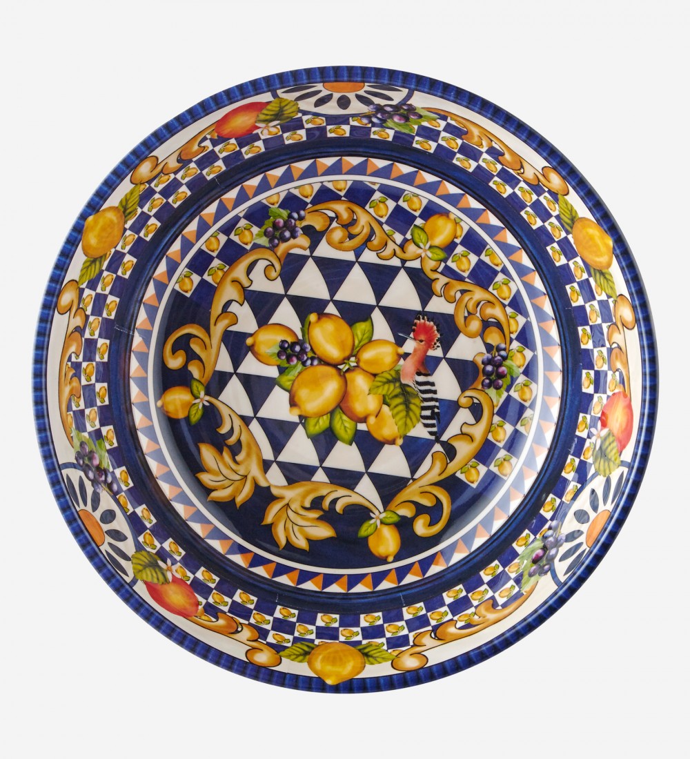 Capri Mavi Limon Buketi Kasesi 20cm