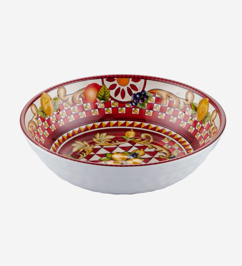 Capri Kırmızı Limon Buketi Kase 20cm