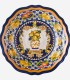 Capri Mavi Vazo Desenli Servis Kasesi 35cm