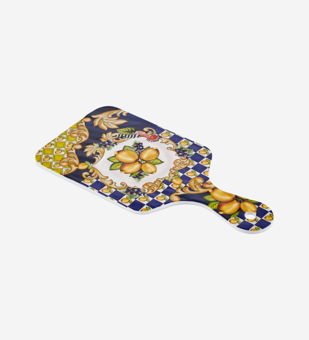 Capri Mavi Limon Buketi Kesme Tahtası 25cm