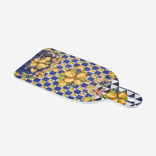 Capri Mavi Limon Buketi Kesme Tahtası 34cm