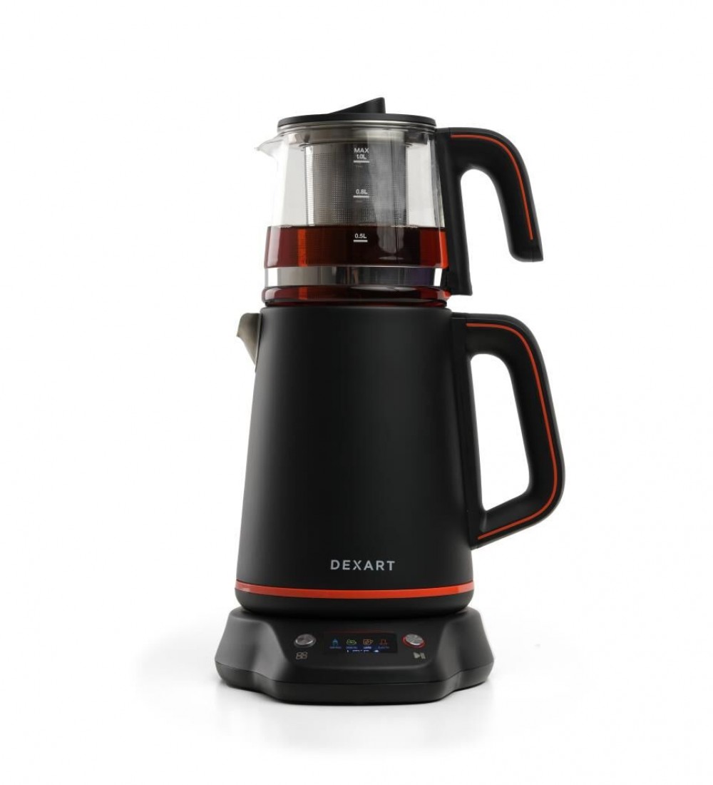 PerfectTea Dijital Çay Makinesi Siyah Çelik