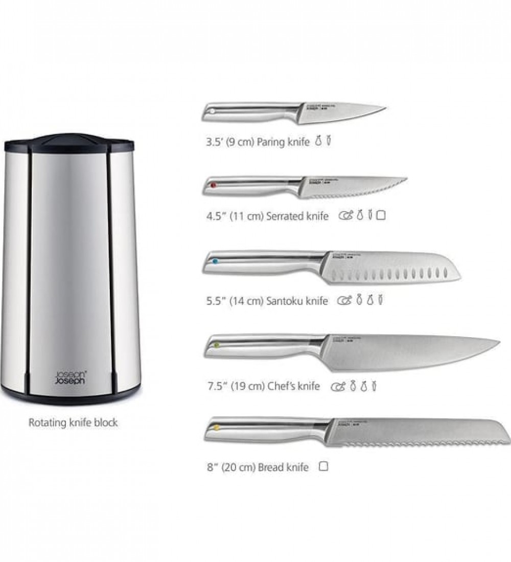 JJ Elevate Carousel Steel 5 Parça Bıçak Seti