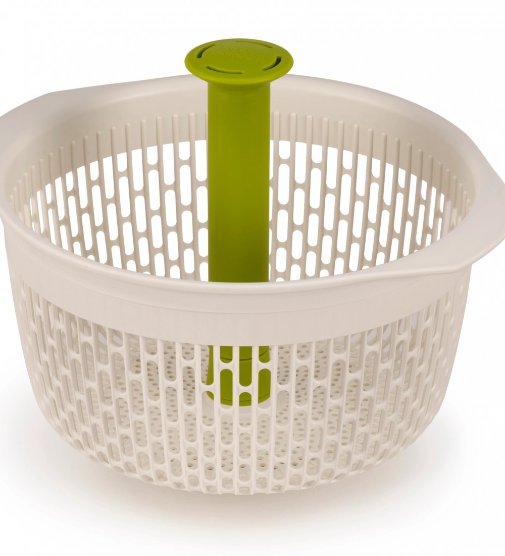 Spindola Salata Kurutucu ve Süzgeç (Beyaz/Yeşil)