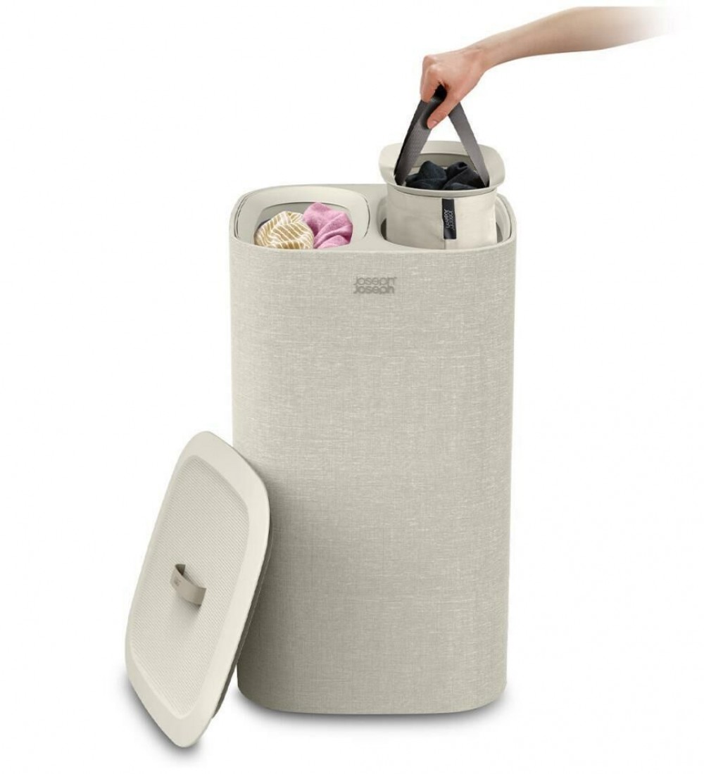 Tota 60 L Çamaşır Ayırma Sepeti - Ekru