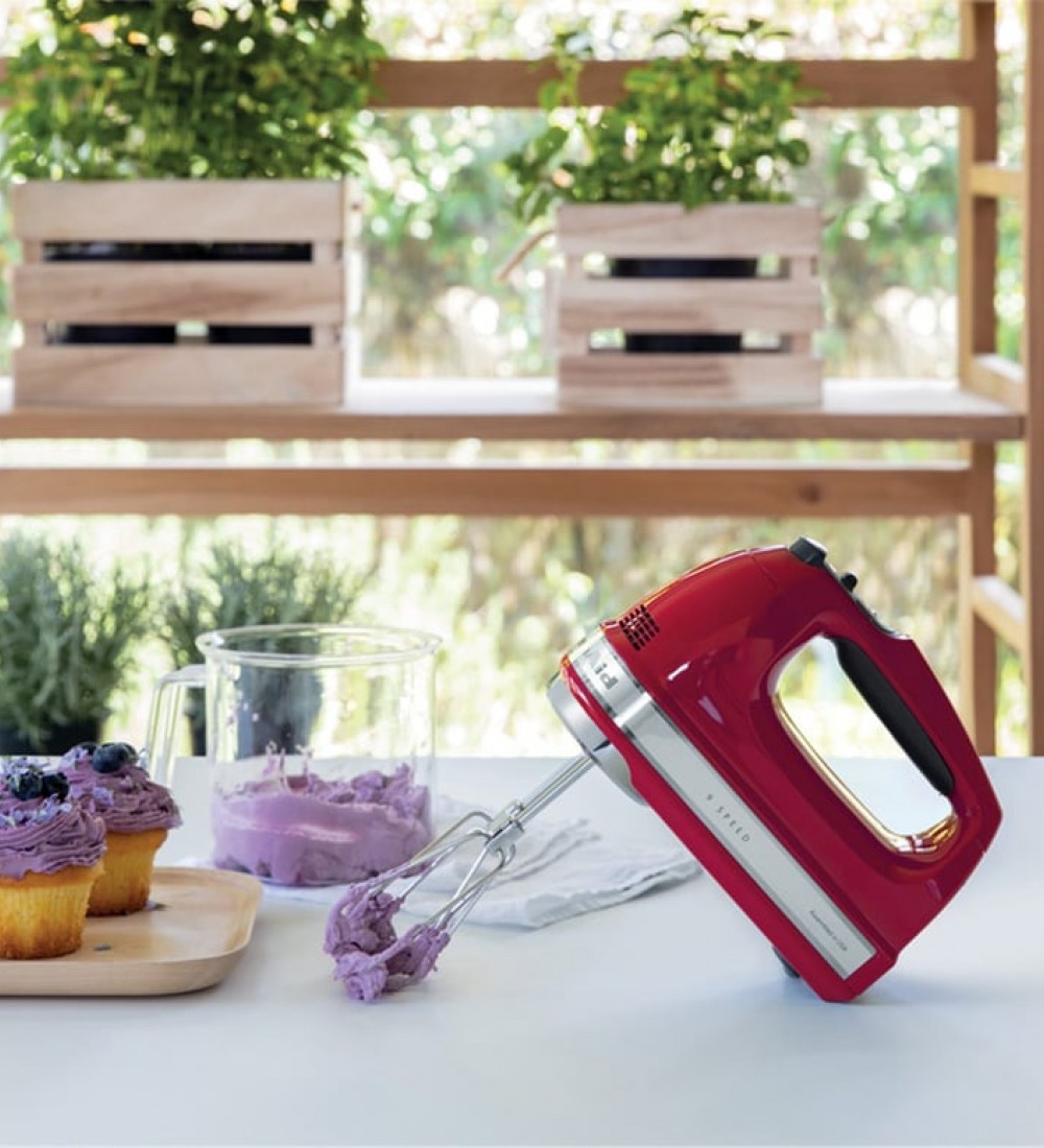KitchenAid 9 HIZLI EL MİKSERİ 5KHM9212EER EER (KIRMIZI)
