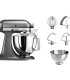 KitchenAid ARTISAN 4.8lt STAND MİKSER 5KSM175PSEMS EMS (GÜMÜŞ)