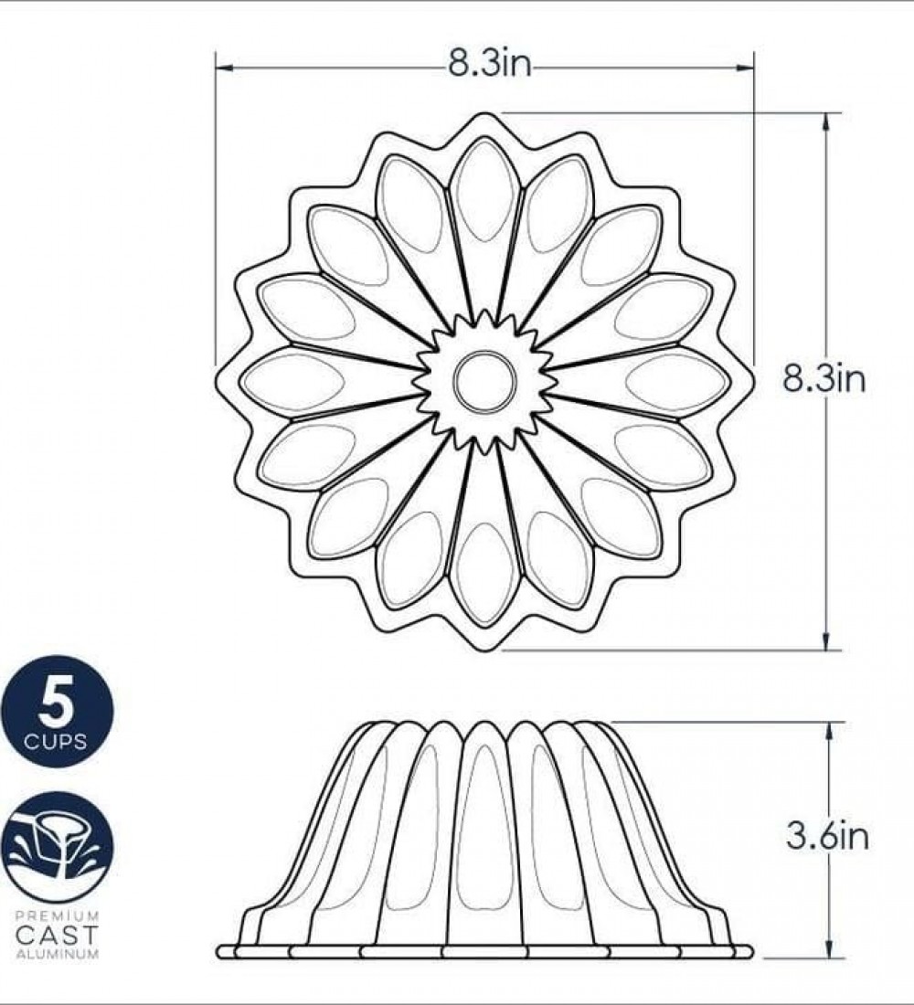Nordicware Lotus Bundt Kek Kalıbı