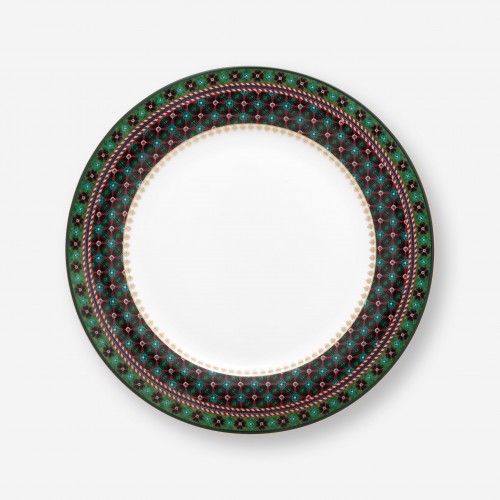 Berry Blues Yeşil Yemek Tabağı 26,5 cm