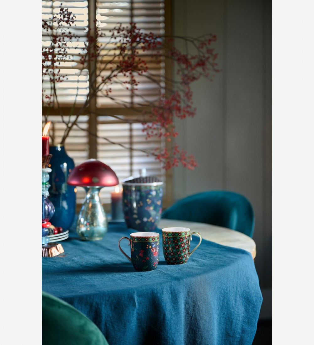 Berry Blues İkili Mavi Küçük Mug Seti 145 ml 