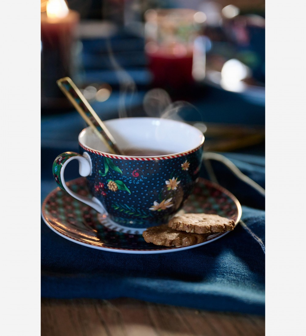 Berry Blues İkili Mavi  Çay Fincanı Seti 280 ml