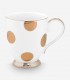 Dot Delight  Altın / Beyaz Mug 350 ml 