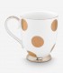 Dot Delight  Altın / Beyaz Mug 350 ml 