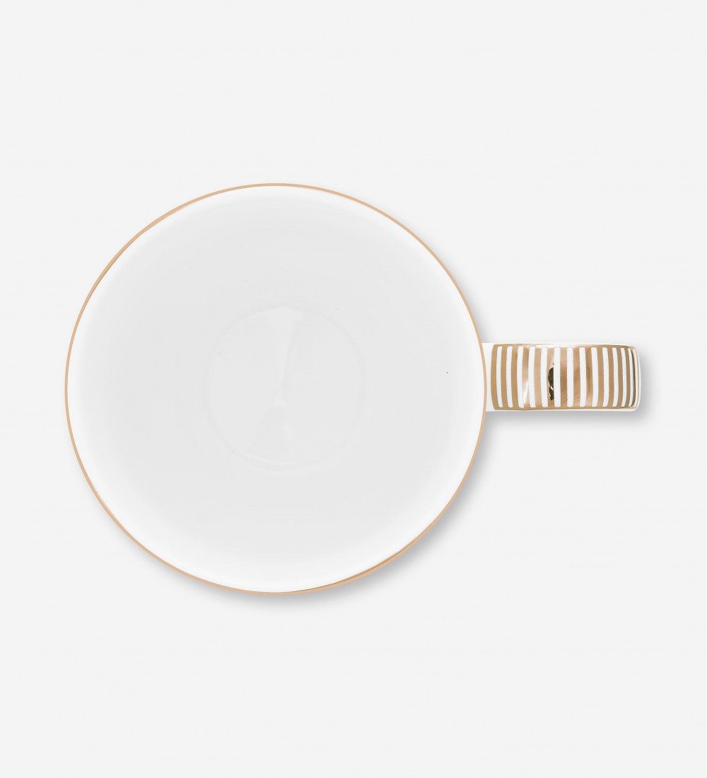 Dot Delight  Altın / Beyaz Mug 350 ml 